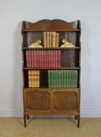 Antique Mahogany Waterfall Bookcase Cabinet (5 of 9) Antique Mahogany Waterfall Bookcase Cabinet (5 of 9)