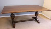 Antique Large Oak Refectory Farmhouse Kitchen Dining Table (5 of 15) Antique Large Oak Refectory Farmhouse Kitchen Dining Table (5 of 15)