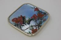 Antique Silver Guilloche Dish Painted with Butterfly & Flowers - 1911 (5 of 11) Antique Silver Guilloche Dish Painted with Butterfly & Flowers - 1911 (5 of 11)