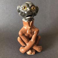 Antique Pottery Monkey with Glass Eyes c.1880 (3 of 7) Antique Pottery Monkey with Glass Eyes c.1880 (3 of 7)