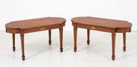 Pair of Mahogany Inlaid Coffee Tables (14 of 14) Pair of Mahogany Inlaid Coffee Tables (14 of 14)
