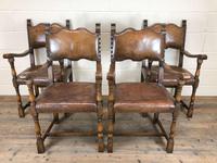 Set of Four Antique Leather Armchairs (15 of 16) Set of Four Antique Leather Armchairs (15 of 16)
