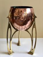 Jugendstil WMF Copper & Brass Jardiniere Planter, Art Nouveau (8 of 11) Jugendstil WMF Copper & Brass Jardiniere Planter, Art Nouveau (8 of 11)