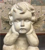 Large 1950's Vintage Chalk Winged Cherub (7 of 7) Large 1950's Vintage Chalk Winged Cherub (7 of 7)
