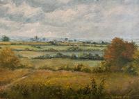 Original 20th Century Vintage English Farmland Country Landscape Oil on Canvas Painting (6 of 14) Original 20th Century Vintage English Farmland Country Landscape Oil on Canvas Painting (6 of 14)