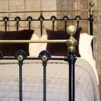 Late Victorian Cast Iron Antique Bed in Black (4 of 8) Late Victorian Cast Iron Antique Bed in Black (4 of 8)