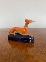 Quality Antique Victorian Staffordshire Greyhound (4 of 4)