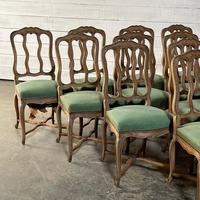 Set of 10 French Bleached Oak Farmhouse Dining Chairs (5 of 16) Set of 10 French Bleached Oak Farmhouse Dining Chairs (5 of 16)
