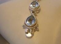 Vintage Silver & Aquamarine Bracelet 1970s 71/4" Length 16.6 Grams (6 of 12) Vintage Silver & Aquamarine Bracelet 1970s 71/4" Length 16.6 Grams (6 of 12)