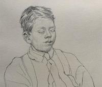 William Robert Hay - Original - Seated Student Portrait Pencil Drawing (5 of 12) William Robert Hay - Original - Seated Student Portrait Pencil Drawing (5 of 12)