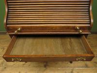 Antique Oak Roll Top Writing Desk, Tambour Front Bureau Desk (9 of 20) Antique Oak Roll Top Writing Desk, Tambour Front Bureau Desk (9 of 20)