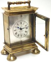 Rare Little Verge Carriage Clock Timepiece, Ormolu cased Silver Dial Mantel Clock (9 of 9) Rare Little Verge Carriage Clock Timepiece, Ormolu cased Silver Dial Mantel Clock (9 of 9)