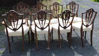 1960's Mahogany Set 8 Wheatcheaf Design Dining Chairs with Pop Out Seats (3 of 3) 1960's Mahogany Set 8 Wheatcheaf Design Dining Chairs with Pop Out Seats (3 of 3)