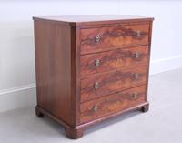 19th Century Continental Flame Mahogany Chest of Drawers (5 of 12) 19th Century Continental Flame Mahogany Chest of Drawers (5 of 12)