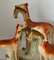 Superb Trio of Staffordshire Whippets c.1850 (2 of 13) Superb Trio of Staffordshire Whippets c.1850 (2 of 13)