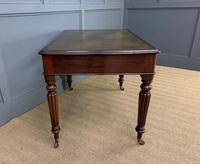 Victorian Mahogany 2 Drawer Reeded Leg Writing Table (8 of 15) Victorian Mahogany 2 Drawer Reeded Leg Writing Table (8 of 15)