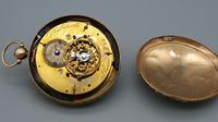 Rare 18th Century French 18k Gold Turquoise & Ruby Pocket Watch (7 of 10) Rare 18th Century French 18k Gold Turquoise & Ruby Pocket Watch (7 of 10)