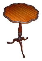 Mahogany Wine Table with Satinwood Top c.1925 (2 of 2) Mahogany Wine Table with Satinwood Top c.1925 (2 of 2)