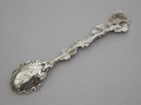 Victorian Cast Silver Naturalistic Salt Spoon by Hilliard & Thomason, Birmingham, 1853 (5 of 6) Victorian Cast Silver Naturalistic Salt Spoon by Hilliard & Thomason, Birmingham, 1853 (5 of 6)