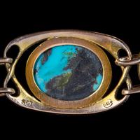 Antique Victorian Art Nouveau Turquoise Matrix Bracelet 9ct Gold Murrle Bennett Circa 1900 (5 of 7) Antique Victorian Art Nouveau Turquoise Matrix Bracelet 9ct Gold Murrle Bennett Circa 1900 (5 of 7)