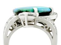 5.08ct Opal & 2.49ct Diamond, Platinum Dress Ring c.1950 (2 of 9) 5.08ct Opal & 2.49ct Diamond, Platinum Dress Ring c.1950 (2 of 9)