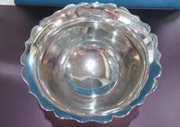 Sterling Silver Sugar Bowl with Blue Liner (3 of 4) Sterling Silver Sugar Bowl with Blue Liner (3 of 4)