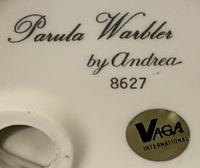 A Porcelain figure of a Paula Warbler by Andrea by Sadek. (2 of 6) A Porcelain figure of a Paula Warbler by Andrea by Sadek. (2 of 6)
