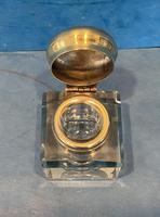 Victorian Cut Glass Inkwell with a Brass Top (2 of 10) Victorian Cut Glass Inkwell with a Brass Top (2 of 10)