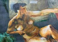 20th Century British School Reclining Nude Female Portrait - Watercolour & Body Wash (6 of 12) 20th Century British School Reclining Nude Female Portrait - Watercolour & Body Wash (6 of 12)