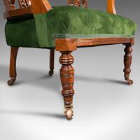 Antique Tub Chair, English, Velvet, Mahogany, Elbow, Seat, Edwardian c.1910 (12 of 12) Antique Tub Chair, English, Velvet, Mahogany, Elbow, Seat, Edwardian c.1910 (12 of 12)