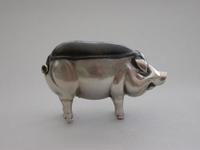 Edwardian Novelty Antique Silver Pig Pin Cushion by Adie & Lovekin, Birmingham 1902 (2 of 10) Edwardian Novelty Antique Silver Pig Pin Cushion by Adie & Lovekin, Birmingham 1902 (2 of 10)