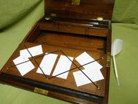 Inlaid Rosewood Slope Fronted Writing Box c.1835 (9 of 15) Inlaid Rosewood Slope Fronted Writing Box c.1835 (9 of 15)