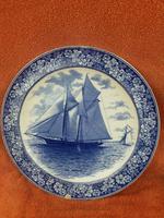 1901 Wedgwood Etruria Queensware "The Intrepid" Boat Plate (6 of 10) 1901 Wedgwood Etruria Queensware "The Intrepid" Boat Plate (6 of 10)