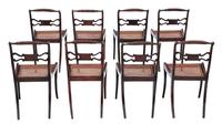 Set of 8 Regency faux rosewood dining chairs 19th Century (5 of 7) Set of 8 Regency faux rosewood dining chairs 19th Century (5 of 7)