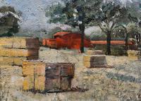 Lovely Original 20th Century Vintage Impressionist Harvest Haystack Landscape Painting (5 of 12) Lovely Original 20th Century Vintage Impressionist Harvest Haystack Landscape Painting (5 of 12)