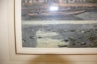 Antique Original Watercolour - John Robertson Miller Fl. 1880-1912 - The Fishing Hamlet (5 of 6) Antique Original Watercolour - John Robertson Miller Fl. 1880-1912 - The Fishing Hamlet (5 of 6)