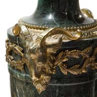 Pair of Green Marble Gilt Metal Mounted Table Lamps 19th Century (5 of 7) Pair of Green Marble Gilt Metal Mounted Table Lamps 19th Century (5 of 7)