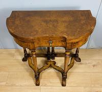 Late Victorian Burr Walnut Card Table (8 of 9) Late Victorian Burr Walnut Card Table (8 of 9)