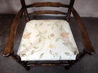 Pair Of Oak Ladder Back Armchairs (9 of 9) Pair Of Oak Ladder Back Armchairs (9 of 9)