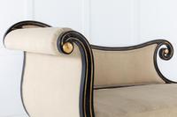 Early 19th Century Regency Ebonised and Gilt Chaise Longue (3 of 5) Early 19th Century Regency Ebonised and Gilt Chaise Longue (3 of 5)