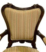Pair of 19th Century Mahogany Open Armchairs c.1890 (6 of 8) Pair of 19th Century Mahogany Open Armchairs c.1890 (6 of 8)