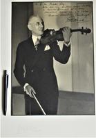 Leon Levson 'Photographer', Large Studio Photograph Portrait of David de Groot, Violinist, Dated 1929, Signed & Inscribed (2 of 5) Leon Levson 'Photographer', Large Studio Photograph Portrait of David de Groot, Violinist, Dated 1929, Signed & Inscribed (2 of 5)