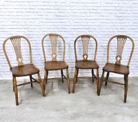 Set of 4 Windsor Kitchen Chairs with Unusual Back-rest Style (2 of 7) Set of 4 Windsor Kitchen Chairs with Unusual Back-rest Style (2 of 7)