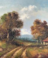 Large Fabulous Early 1900s British Farming Impressionist Landscape Oil Painting (6 of 13) Large Fabulous Early 1900s British Farming Impressionist Landscape Oil Painting (6 of 13)