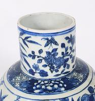 Mid 19th Century Chinese Blue & White Pottery Vase (4 of 9) Mid 19th Century Chinese Blue & White Pottery Vase (4 of 9)