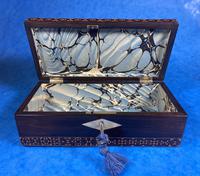 William IV Rosewood Glove Box with Superb Stickware & Tunbridge Ware Inlay (8 of 12) William IV Rosewood Glove Box with Superb Stickware & Tunbridge Ware Inlay (8 of 12)