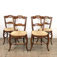 Set of Four Antique French Fruitwood Dining Chairs (9 of 9) Set of Four Antique French Fruitwood Dining Chairs (9 of 9)