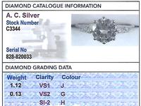 1.12ct Diamond & 18ct White Gold Solitaire Ring - Antique c.1920 (6 of 9) 1.12ct Diamond & 18ct White Gold Solitaire Ring - Antique c.1920 (6 of 9)