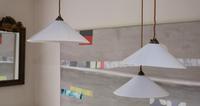 Original Opaline Glass Café Pendants (2 of 10) Original Opaline Glass Café Pendants (2 of 10)