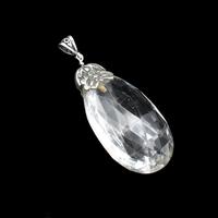 Vintage Rock Crystal Large Sterling Silver Drop Pendant (9 of 9) Vintage Rock Crystal Large Sterling Silver Drop Pendant (9 of 9)
